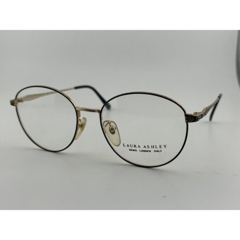 VINTAGE - Laura Ashley Gold / Blue Colored 54-17-145 Glasses Frames
